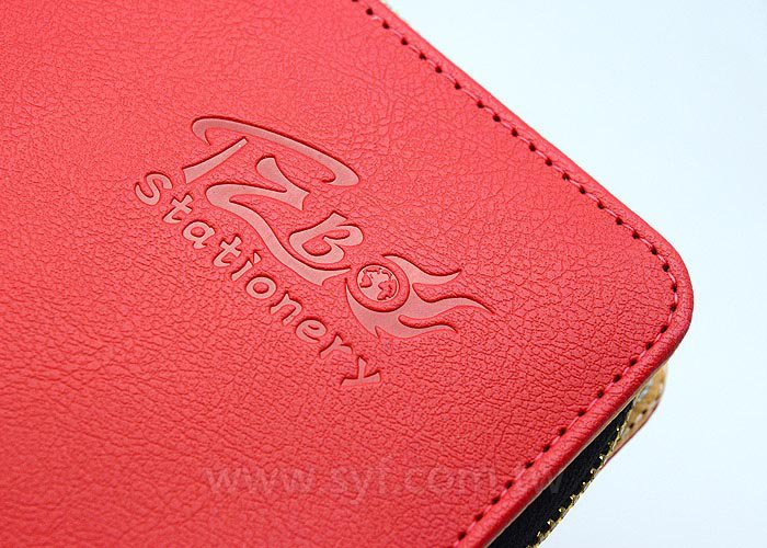 時尚優雅工商日誌-拉鍊包活頁筆記本-可訂製內頁及客製化加印LOGO