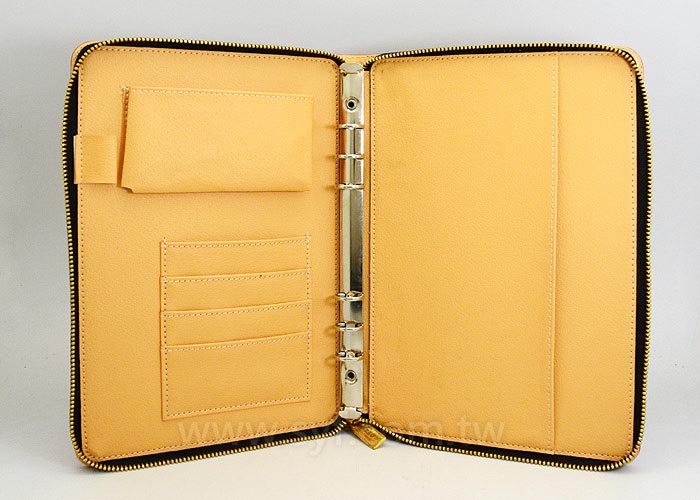 時尚優雅工商日誌-拉鍊包活頁筆記本-可訂製內頁及客製化加印LOGO