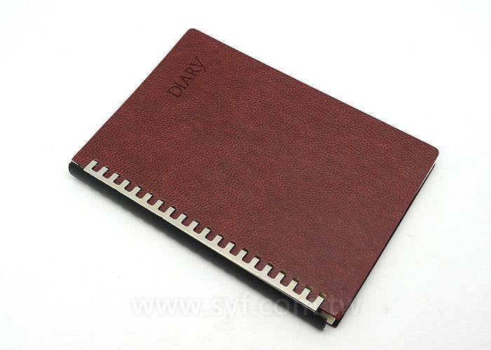 經典荔枝紋工商日誌-抽取式活頁筆記本-可訂製內頁及客製化加印LOGO