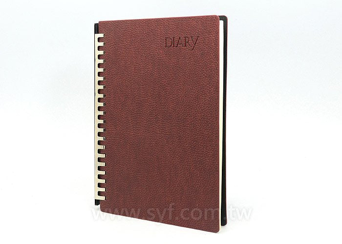 經典荔枝紋工商日誌-抽取式活頁筆記本-可訂製內頁及客製化加印LOGO