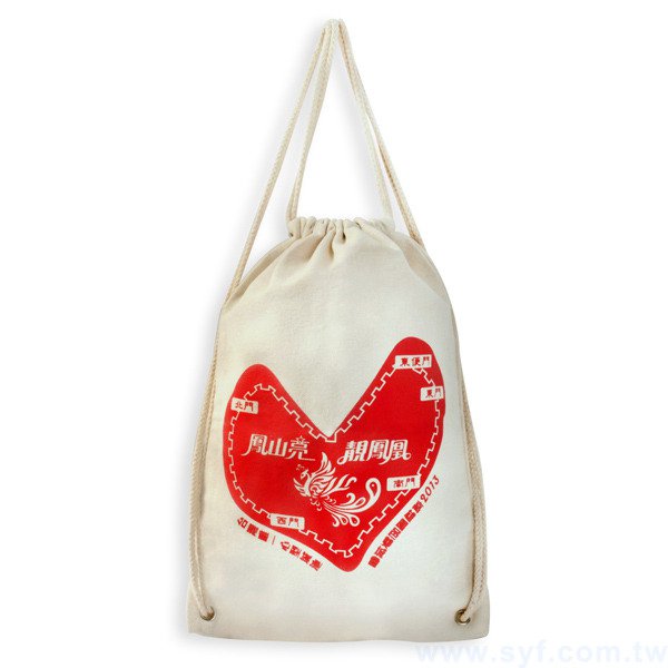 單色類帆布袋印刷-束口袋