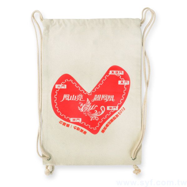 單色類帆布袋印刷-束口袋