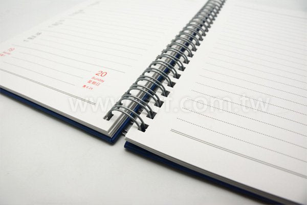 紳士品味環裝筆記本-彩色封面上霧膜線圈記事本-可訂製內頁及客製化加印LOGO