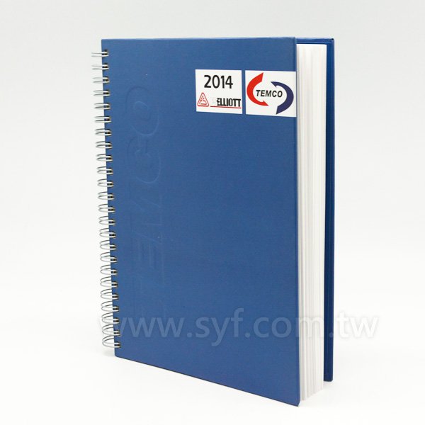 紳士品味環裝筆記本-彩色封面上霧膜線圈記事本-可訂製內頁及客製化加印LOGO