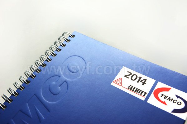 紳士品味環裝筆記本-彩色封面上霧膜線圈記事本-可訂製內頁及客製化加印LOGO