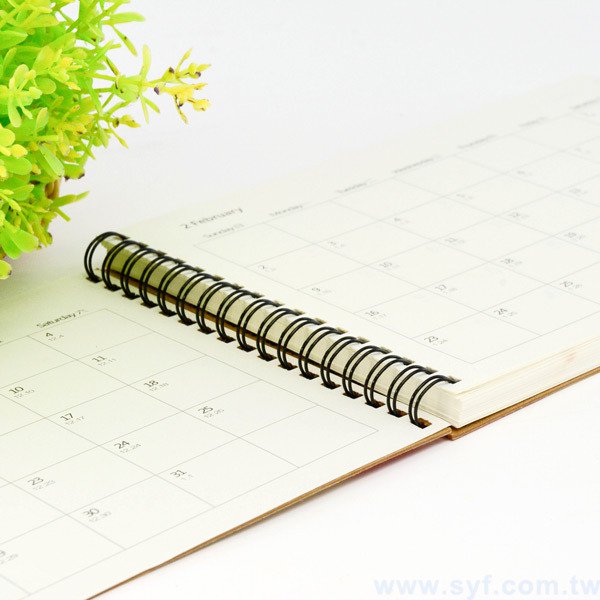 極簡時尚環裝筆記本-牛皮紙封面線圈記事本-可訂製內頁及客製化加印LOGO