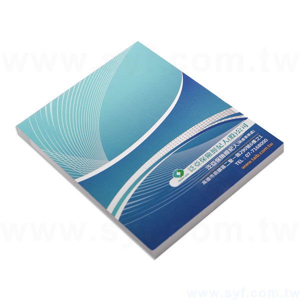 封卡便條紙-內頁50張單面單色印刷-封面單面彩色印刷上亮膜