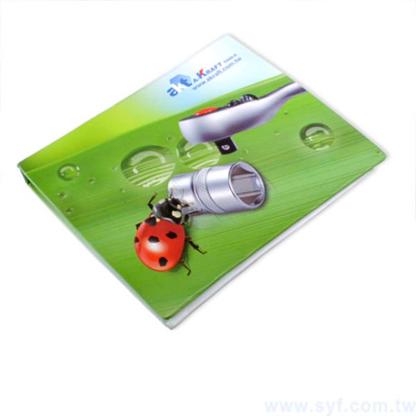 長形封卡便利貼-三合一N次貼單色印刷-封面單面彩色上霧膜加局部光