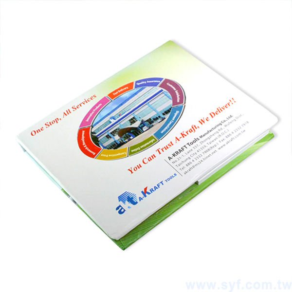 長形封卡便利貼-三合一N次貼單色印刷-封面單面彩色上霧膜加局部光