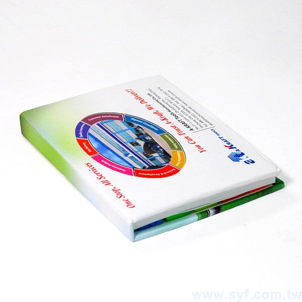 長形封卡便利貼-三合一N次貼單色印刷-封面單面彩色上霧膜加局部光