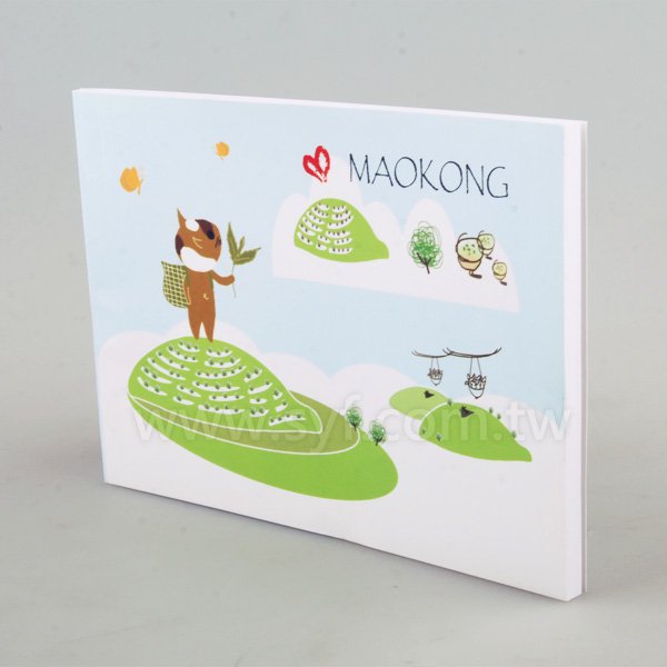 方形便條紙-封面彩色印刷上霧膜-50張內頁彩色印刷便條紙