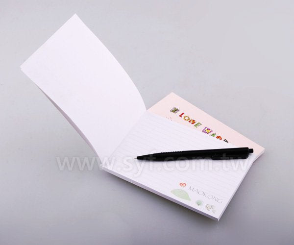 方形便條紙-封面彩色印刷上霧膜-50張內頁彩色印刷便條紙