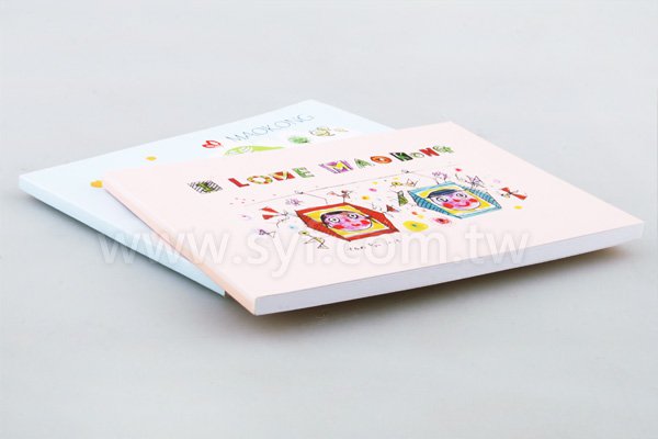 方形便條紙-封面彩色印刷上霧膜-50張內頁彩色印刷便條紙