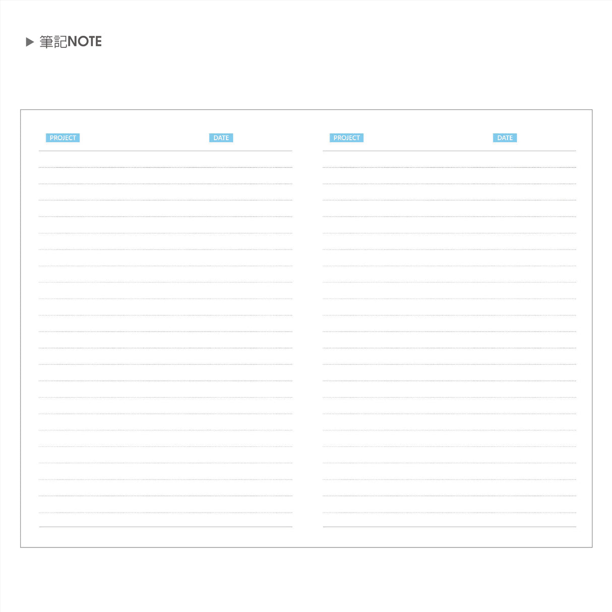 2025-25K工商日誌內頁左三右四式-可客製化內頁及印LOGO