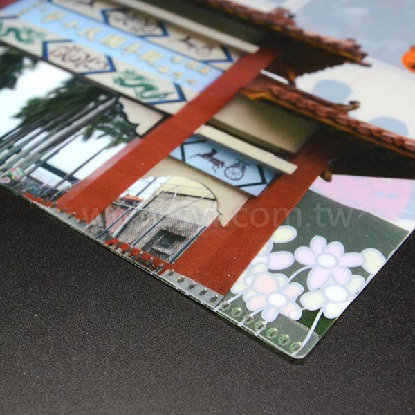 A4單層L夾彩色印刷局部白墨-PP材質L型資料夾