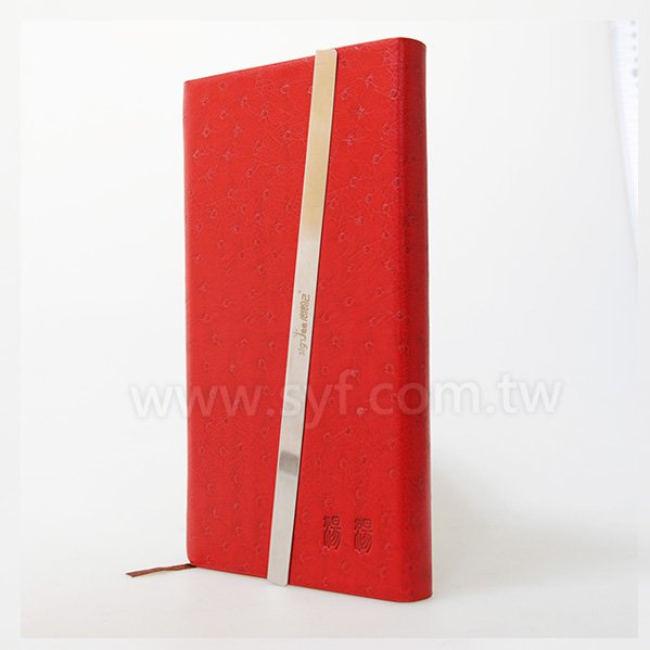 時尚皮紋工商日誌-三折式磁扣平裝萬用手冊-可訂製內頁及客製化加印LOGO