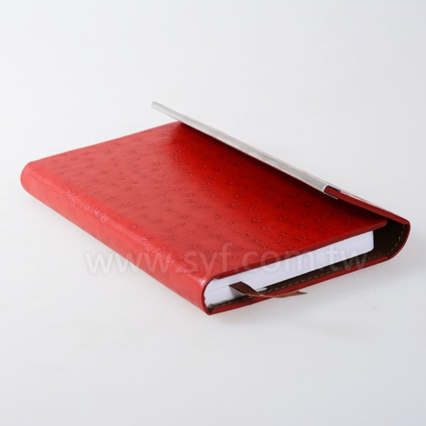 時尚皮紋工商日誌-三折式磁扣平裝萬用手冊-可訂製內頁及客製化加印LOGO