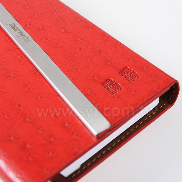 時尚皮紋工商日誌-三折式磁扣平裝萬用手冊-可訂製內頁及客製化加印LOGO