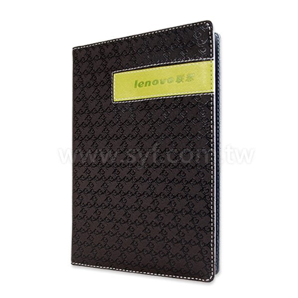 簡約印花工商日誌-翻開式平裝萬用手冊-可訂製內頁及客製化加印LOGO