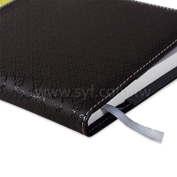 簡約印花工商日誌-翻開式平裝萬用手冊-可訂製內頁及客製化加印LOGO