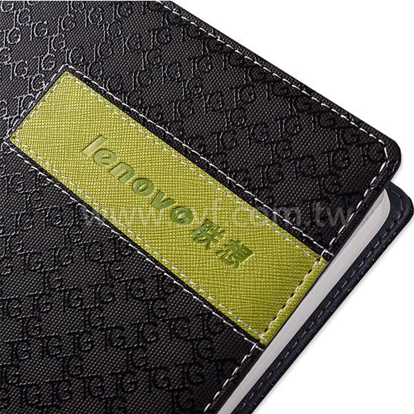 簡約印花工商日誌-翻開式平裝萬用手冊-可訂製內頁及客製化加印LOGO