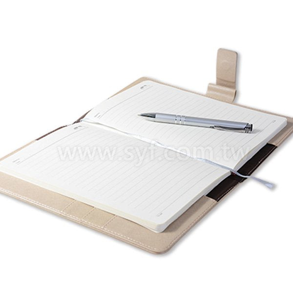尊爵品味工商日誌-磁扣式平裝萬用手冊-可訂製內頁及客製化加印LOGO