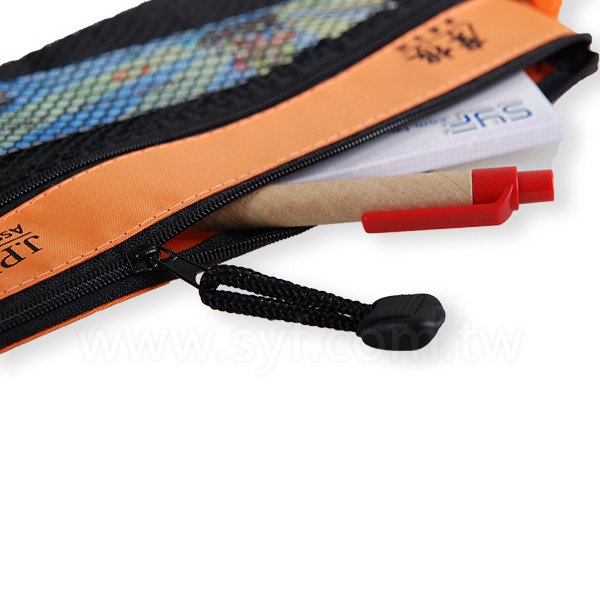 雙層拉鍊袋-特多龍材質加網格-單面單色印刷