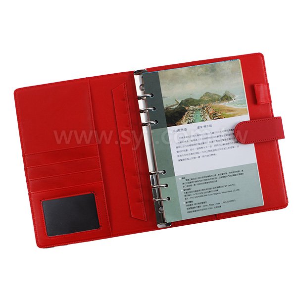 時尚簡約工商日誌-磁扣式活頁筆記本-可訂製內頁及客製化加印LOGO