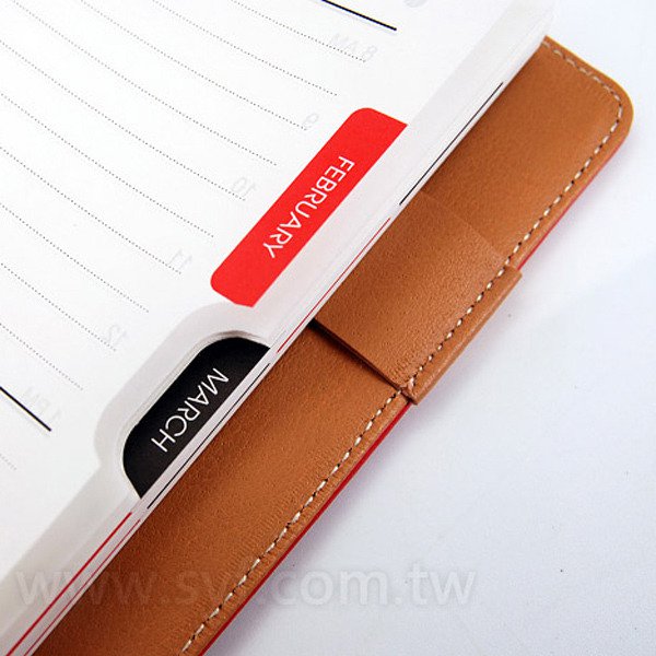 時尚簡約工商日誌-翻開式活頁筆記本-可訂製內頁及客製化加印LOGO