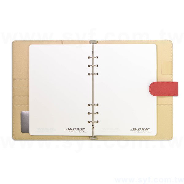 時尚優雅工商日誌-磁扣式活頁筆記本-可訂製內頁及客製化加印LOGO