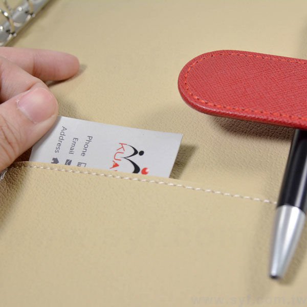 時尚優雅工商日誌-磁扣式活頁筆記本-可訂製內頁及客製化加印LOGO