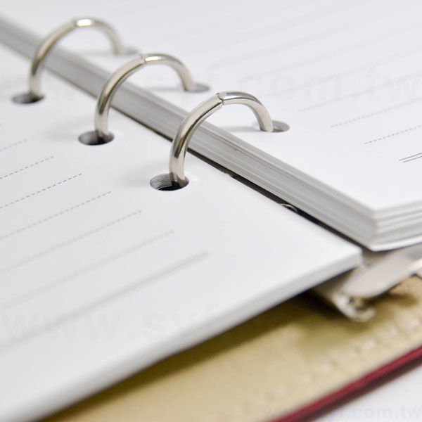 時尚優雅工商日誌-磁扣式活頁筆記本-可訂製內頁及客製化加印LOGO