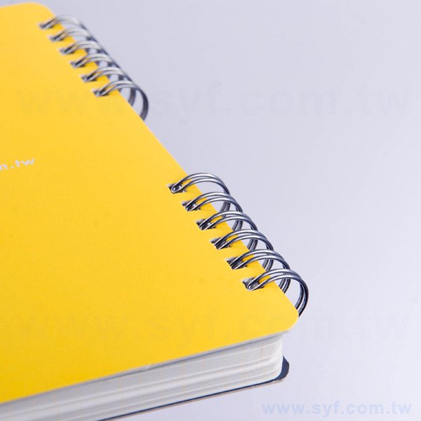 清新亮彩環裝筆記本-彈性束帶線圈記事本-可訂製內頁及客製化加印LOGO-PChome