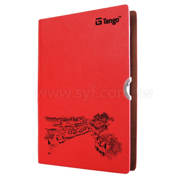 創意古典工商日誌-PU皮革活頁筆記本-客製化LOGO