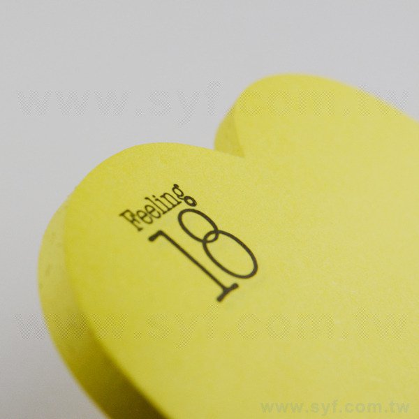 造型便利貼-無封面-7.5x7.5cm內頁單色印刷便利貼