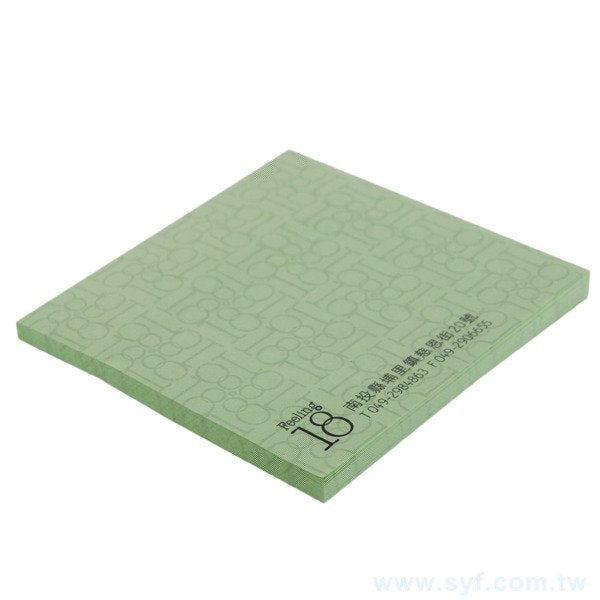 造型便利貼-無封面-7.5x7.5cm內頁單色印刷便利貼