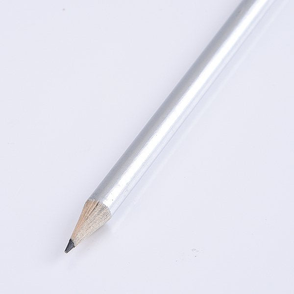 亮眼金銀烤漆鉛筆-橡皮擦頭廣告筆-可客製化加印LOGO