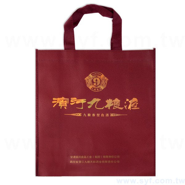 金色不織布袋印刷-霧膜立體袋