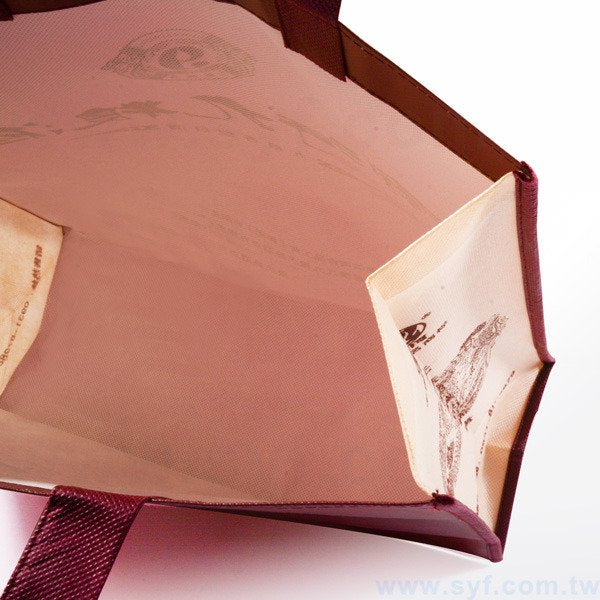 金色不織布袋印刷-霧膜立體袋