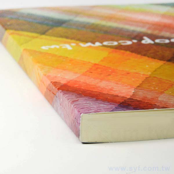 客製化經濟款膠裝筆記本-25K彩色封面記事本-可訂製內頁及客製化加印LOGO