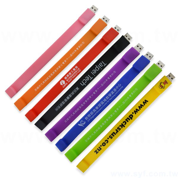 隨身碟-環保USB禮贈品-手環造型隨身碟-客製隨身碟容量-採購訂製印刷推薦禮品