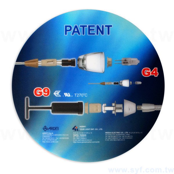 超薄圓形止滑滑鼠墊