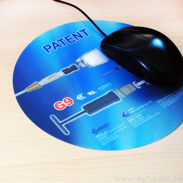 超薄圓形止滑滑鼠墊