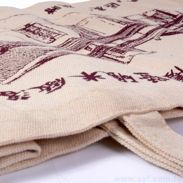 雙面單色手提帆布袋印刷