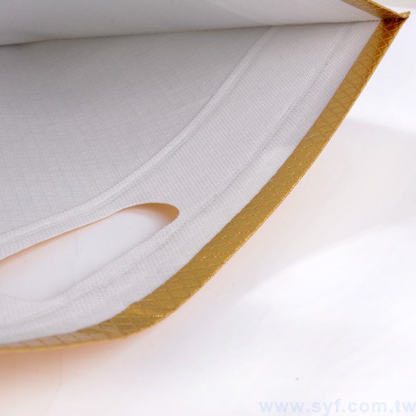 單色不織布袋印刷-雷射膜高週沖孔提袋