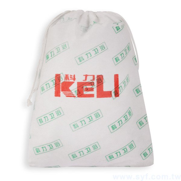 雙色不織布袋印刷-束口袋