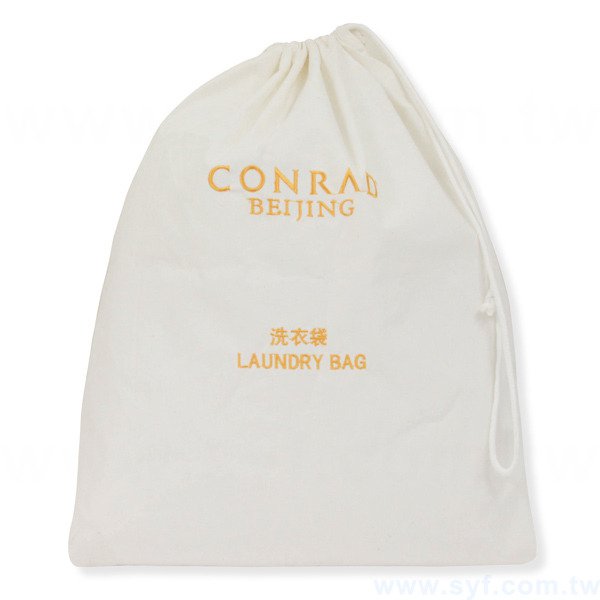 束口袋-胚布材質-單色印刷-束口包