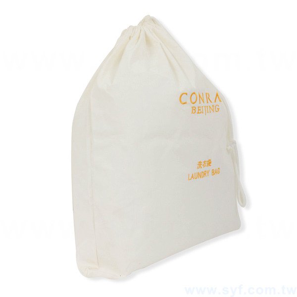 束口袋-胚布材質-單色印刷-束口包