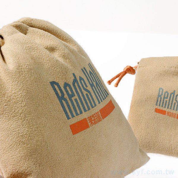 雙色絨布袋印刷-束口袋