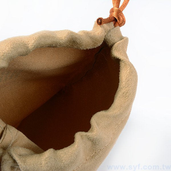 雙色絨布袋印刷-束口袋